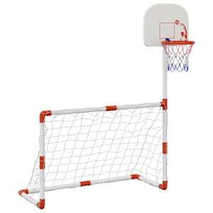 Dětská fotbalová a basketbalová sada s míči 98 x 50 x 70 cm - obrázek 3