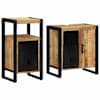 vidaXL Vannitoa m&ouml;&ouml;bleset 2 tk Pruun ja must 55 x 35 x 60 cm