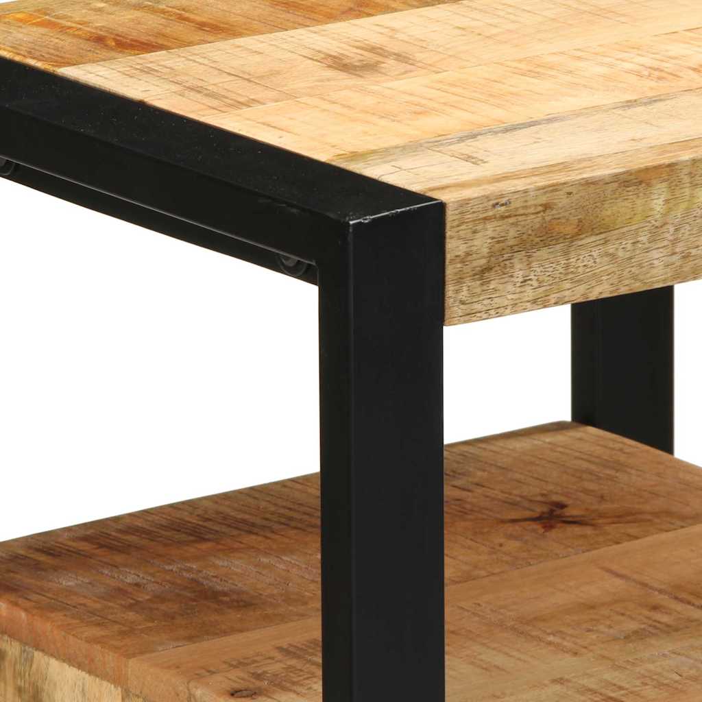 Badkamermeubelset 3 pcs Bruin en zwart Massief Mango Hout image 10