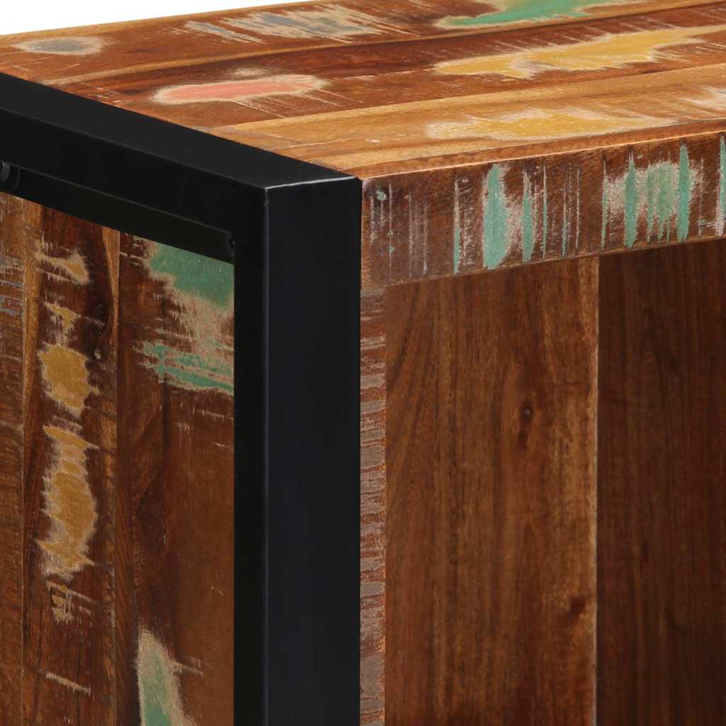 Badkamermeubelset met plank 3 pcs Bruin Massief Gerecycled Hout image 13