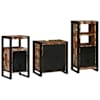 vidaXL Vannitoa m&ouml;&ouml;bleset 3 tk Mitmev&auml;rviline ja Must 55 x 35 x 60 cm