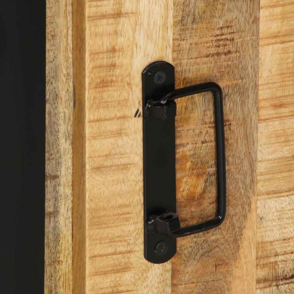 Badkamermeubelset 4 pcs Bruin en zwart Massief Mango Hout image 11