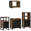 vidaXL Vannitoa m&ouml;&ouml;bleset 4 tk Mitmev&auml;rviline ja Must 55 x 35 x 60 cm
