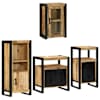 vidaXL Vannitoa m&ouml;&ouml;bleset 4 tk Pruun 55 x 35 x 60 cm Tugev Mango Puit