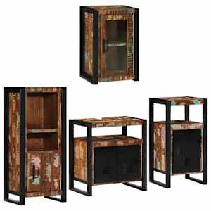 vidaXL Vannitoa m&ouml;&ouml;bleset 4 tk Mitmev&auml;rviline 55 x 35 x 60 cm