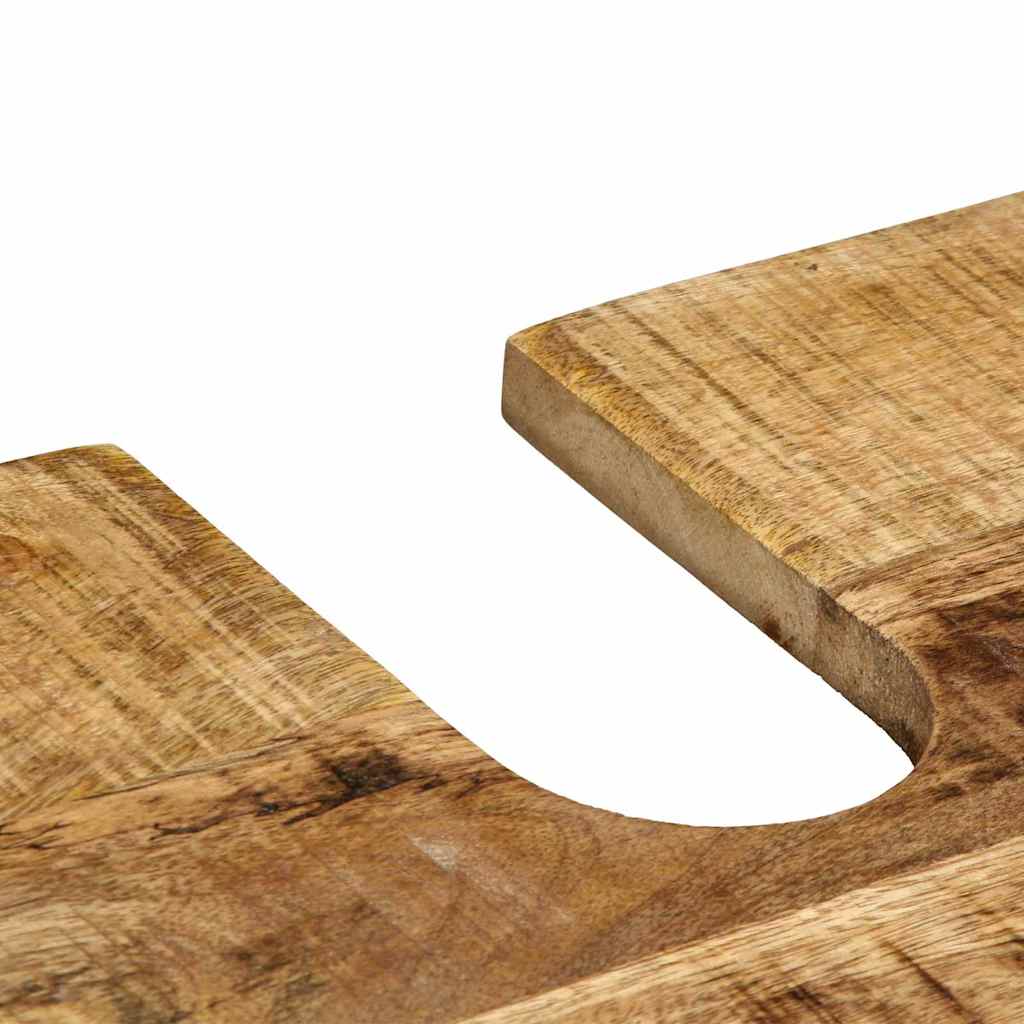 Badkamermeubelset met plank 4 pcs Bruin Massief Mango Hout image 12