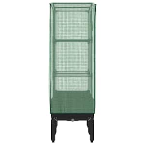 Vyvýšený záhon se skleníkem ratanový vzhled 80 x 40 x 140 cm - obrázek 5