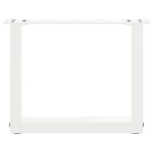 Nohy konferenčního stolku ve tvaru U, 2 ks, bílé, 30 x (30-31) cm, ocel - obrázek 5