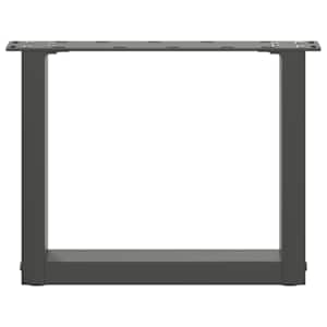 Nohy konferenčního stolku ve tvaru U 2 ks antracitové 30 x (30-31) cm ocelové - obrázek 5
