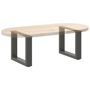 Nohy konferenčního stolku ve tvaru U 2 ks antracitové 30 x (30-31) cm ocelové - obrázek 8