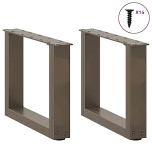 Nohy konferenčního stolku ve tvaru U 2 ks přírodní ocel 30 x (30-31) cm ocel - obrázek 3