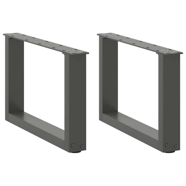vidaXL kohvilaua jalad U-kujulised 2 tk, antratsiithall, 50 x (30-31) cm, teras