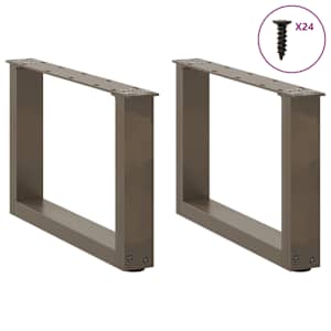 Nohy konferenčního stolku ve tvaru U 2 ks přírodní ocel 50 x (30-31) cm ocel - obrázek 3