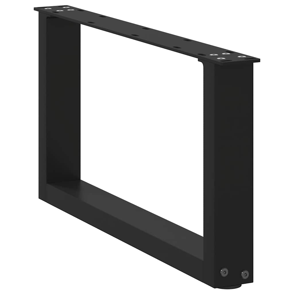 vidaXL Salontafelpoten 2 st U-vormig 60x(30-31) cm staal zwart, foto 4
