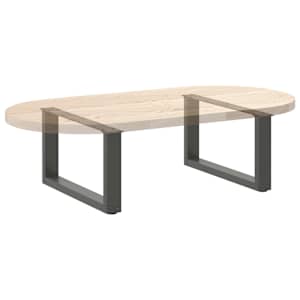 Nohy konferenčního stolku ve tvaru U 2 ks antracitové 60 x (30-31) cm ocelové - obrázek 8