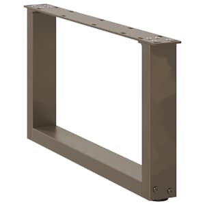 Nohy konferenčního stolku ve tvaru U, 2 ks, přírodní ocel, 60 x (30-31) cm, ocel - obrázek 4