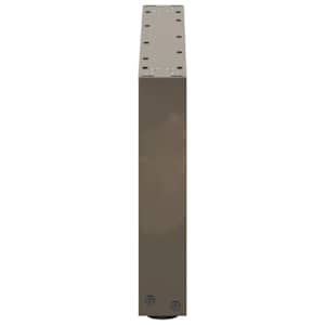 Nohy konferenčního stolku ve tvaru U, 2 ks, přírodní ocel, 60 x (30-31) cm, ocel - obrázek 6