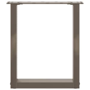 Nohy konferenčního stolku ve tvaru U, 2 ks, přírodní ocel, 28 x (42-43) cm, ocel - obrázek 5