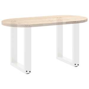 Nohy konferenčního stolku ve tvaru U, 2 ks, bílé, 38 x (42-43) cm, ocel - obrázek 8