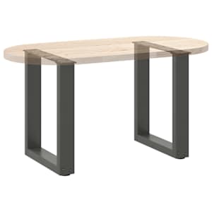 Nohy konferenčního stolku ve tvaru U 2 ks antracitové 38 x (42-43) cm ocelové - obrázek 8