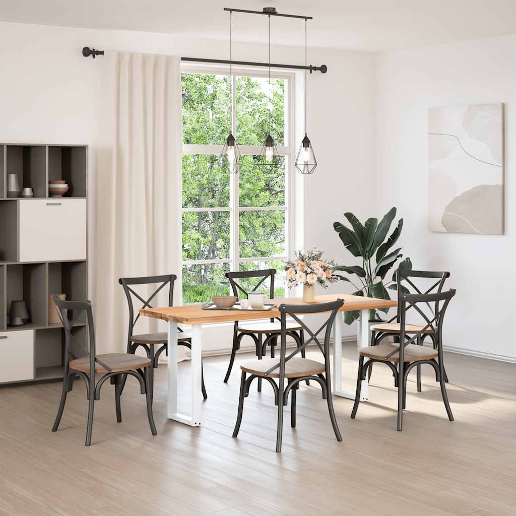 Thumbnail - vidaXL Konsolentischbeine U-Form 2 Stk. Weiß 28x(72-73) cm Stahl