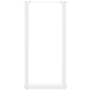 Nohy konzolového stolku ve tvaru U, 2 ks, bílé, 28 x (72-73) cm, ocel - obrázek 5