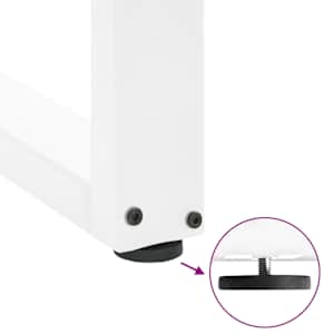 Nohy konzolového stolku ve tvaru U, 2 ks, bílé, 28 x (72-73) cm, ocel - obrázek 9
