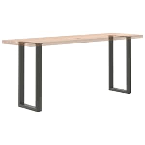 Nohy konzolového stolku ve tvaru U 2 ks antracitové 28 x (72-73) cm ocelové - obrázek 8