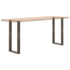 Nohy konzolového stolku ve tvaru U, 2 ks, přírodní ocel, 28 x (72-73) cm, ocel - obrázek 8
