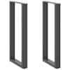 vidaXL konsoollaua jalad U-kujulised 2 tk, antratsiithall, 38 x (72-73) cm, teras