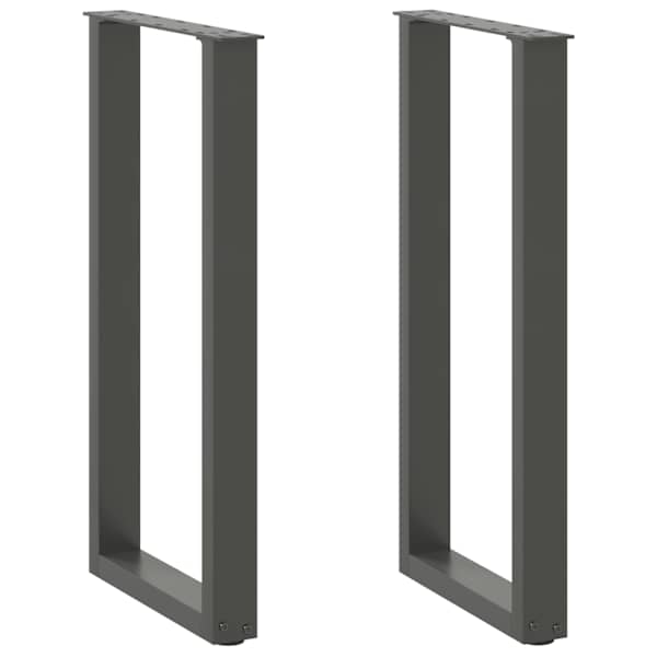 vidaXL konsoollaua jalad U-kujulised 2 tk, antratsiithall, 38 x (72-73) cm, teras