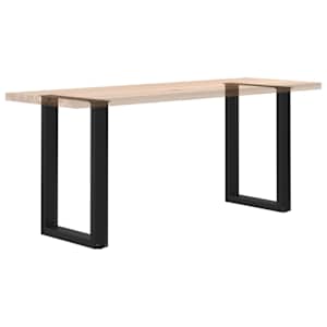 Nohy k jídelnímu stolu ve tvaru U, 2 ks, černé, 50 x (72-73) cm, ocel - obrázek 8