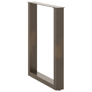Nohy k jídelnímu stolu ve tvaru U, 2 ks, přírodní ocel, 60 x (72-73) cm, ocel - obrázek 4