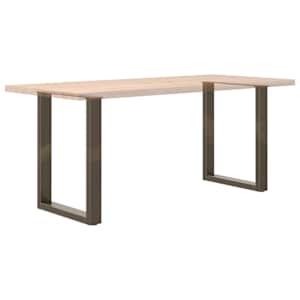 Nohy k jídelnímu stolu ve tvaru U, 2 ks, přírodní ocel, 60 x (72-73) cm, ocel - obrázek 8