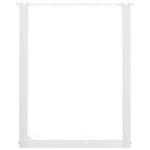 Nohy k jídelnímu stolu ve tvaru U, 2 ks, bílé, 70 x (72-73) cm, ocel - obrázek 5