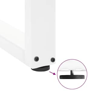 Nohy k jídelnímu stolu ve tvaru U, 2 ks, bílé, 70 x (72-73) cm, ocel - obrázek 9