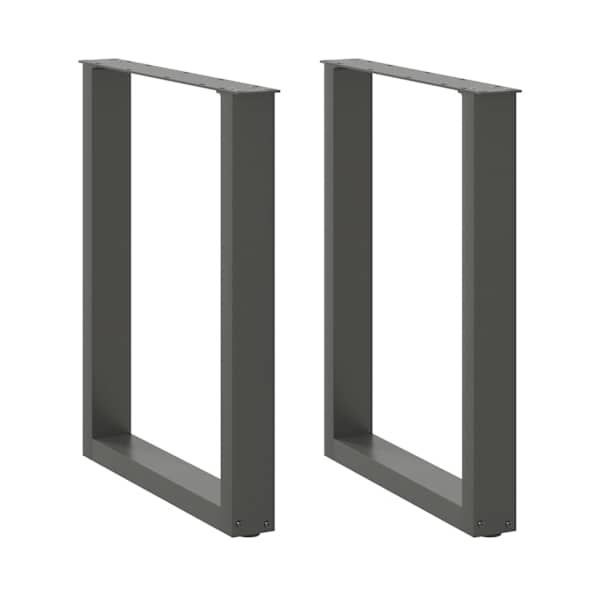 vidaXL s&ouml;&ouml;gilaua jalad U-kujulised 2 tk, antratsiithall, 70 x (72-73) cm, teras