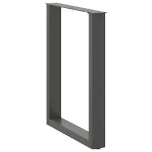 Nohy k jídelnímu stolu ve tvaru U, 2 ks, antracitové, 70 x (72-73) cm, ocel - obrázek 4