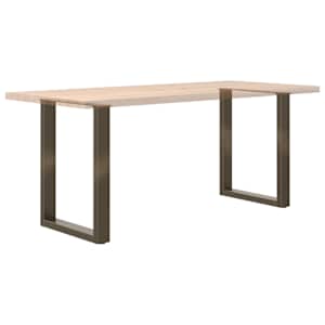 Nohy k jídelnímu stolu ve tvaru U, 2 ks, přírodní ocel, 70 x (72-73) cm, ocel - obrázek 8
