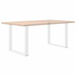 Nohy k jídelnímu stolu ve tvaru U, 2 ks, bílé, 80 x (72-73) cm, ocel - obrázek 8