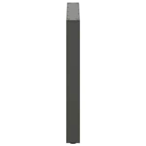 Nohy k jídelnímu stolu ve tvaru U, 2 ks, antracitové, 80 x (72-73) cm, ocel - obrázek 6