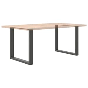 Nohy k jídelnímu stolu ve tvaru U, 2 ks, antracitové, 80 x (72-73) cm, ocel - obrázek 8