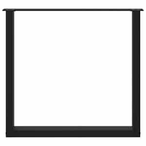 Nohy k jídelnímu stolu ve tvaru U, 2 ks, černé, 90 x (72-73) cm, ocel - obrázek 5