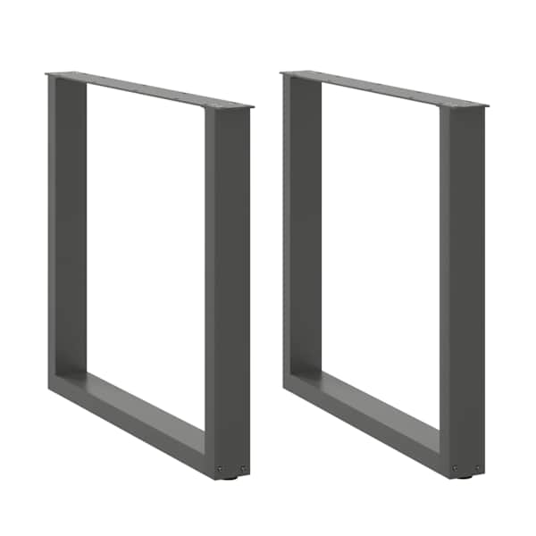 vidaXL s&ouml;&ouml;gilaua jalad U-kujulised 2 tk, antratsiithall, 90 x (72-73) cm, teras