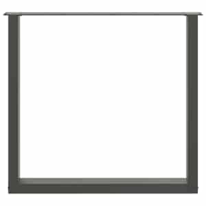 Nohy k jídelnímu stolu ve tvaru U, 2 ks, antracitové, 90 x (72-73) cm, ocel - obrázek 5