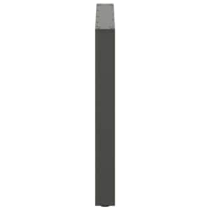 Nohy k jídelnímu stolu ve tvaru U, 2 ks, antracitové, 90 x (72-73) cm, ocel - obrázek 6