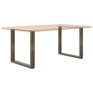 Nohy k jídelnímu stolu ve tvaru U, 2 ks, přírodní ocel, 90 x (72-73) cm, ocel - obrázek 8