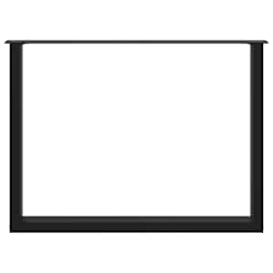 Nohy k jídelnímu stolu ve tvaru U, 2 ks, černé, 100 x (72-73) cm, ocel - obrázek 5
