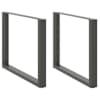 vidaXL s&ouml;&ouml;gilaua jalad U-kujulised 2 tk, antratsiithall, 100 x (72-73) cm, teras