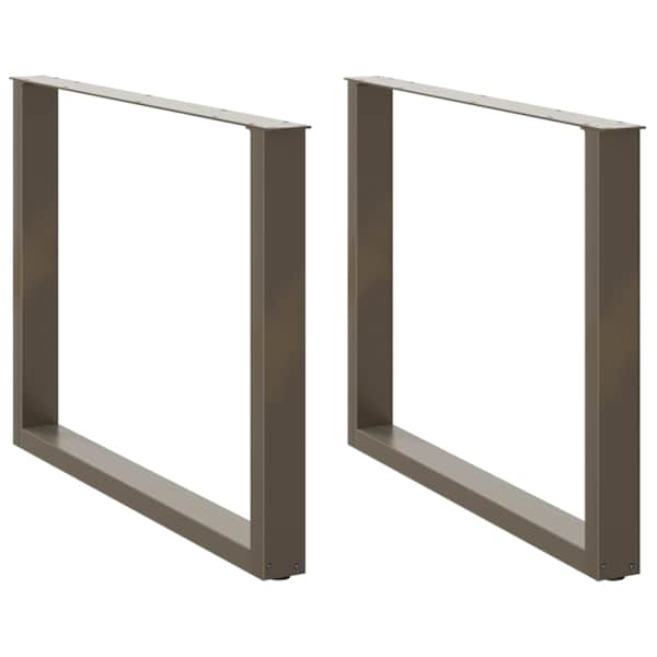 vidaXL s&ouml;&ouml;gilaua jalad U-kujulised 2 tk, naturaalne teras, 100 x (72&ndash;73) cm, teras